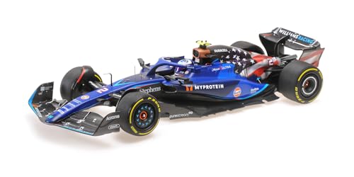 Minichamps 117231902 - Williams Racing Fw45 Logan Sargeant Austin Gp 2023 - Scala 1/18 - Auto In Miniatura Da Collezione