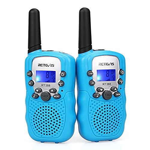 Retevis Rt388 Walkie Talkie Bambini, Walky Talky Bambini, Pmr446 8 Canali Vox Torcia 10 Toni Di Chiamata, Walkie Talkie Bambino Per Escursionismo, Cam