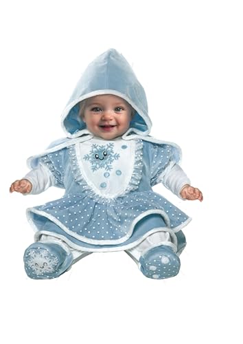 Fancy Magic Costume Principessa Delle Nevi 3/6/9 Mesi Bambini Piccola Regina Azzurra (6/9 Mesi)