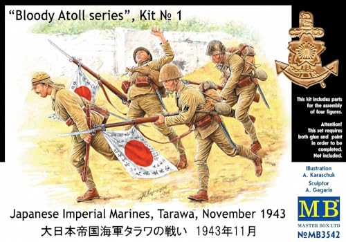 Masterbox 1:35 - 'Bloody Atoll Kit No 1'. Japanese Imperial Marines, Ta - Mas3542