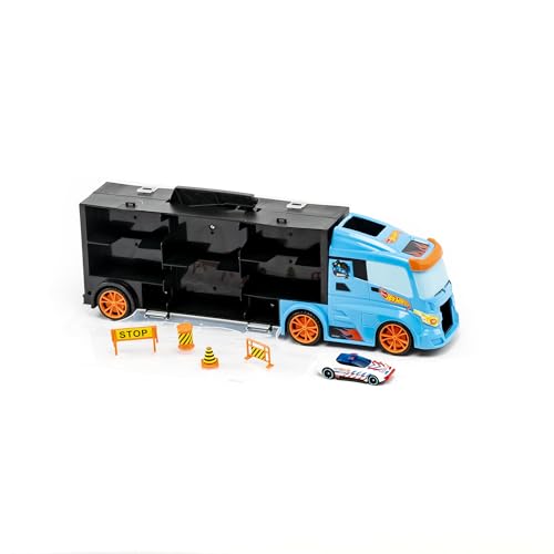 Ods 42040 Hot Wheels Transporter 40, Camion Valigetta Bisarca Porta Veicoli