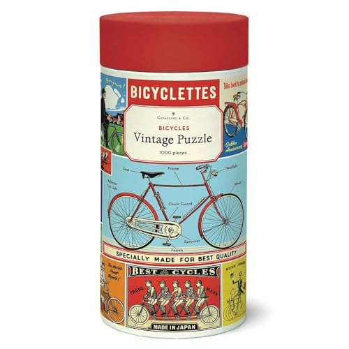 Cavallini 1000 Piece Puzzle, Vintage Bicycles (Pzl/Bic)