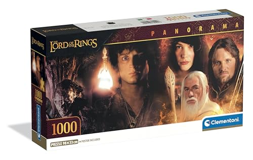 Clementoni - Puzzle 1000 Pezzi Per Adulti E Ragazzi, Special Series, Tema Signore Degli Anelli, Con Poster Incluso, Compact Box, Idea Regalo Uomo E Do