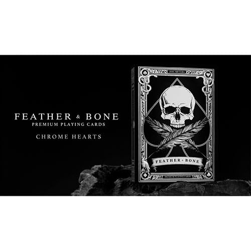 Solomagia Mazzo Di Carte Feather & Bone: The Chrome Hearts (Foil) Playing Cards By Joel Meyers