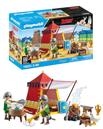 Playmobil | Asterix | Tenda Legionaria | Set Di Gioco Asterix | Asterix E Obelix | Giocattolo Avventuroso Per Bambini Dai 5 Anni In Su | 71829