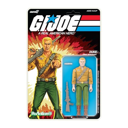 Super7 G.I. Joe Reaction+ Wave 02 - Personaggio D'Azione Duca (Cartone Animato)