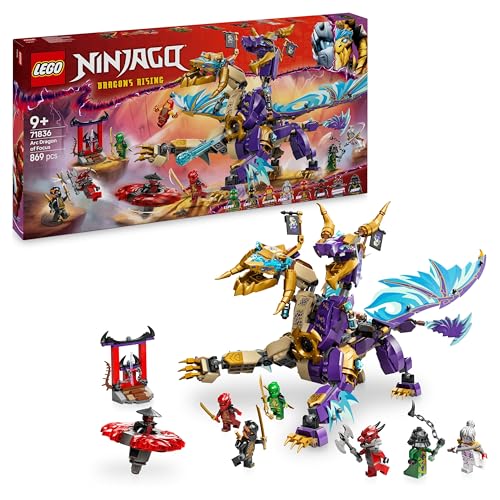 Lego Ninjago L’Arco Dragone Della Concentrazione, Giocattolo Con Drago, 8 Minifigure E Spinner Spinjitzu, Giochi Per Bambini E Bambine Da 9 Anni, Rega