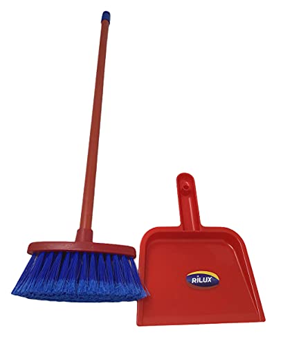 Vetrineinrete® Set Pulizia Con Scopa E Paletta Giocattolo 62 Cm Idea Regalo Per Bambini 2 Pezzi Giochi 52462 D5