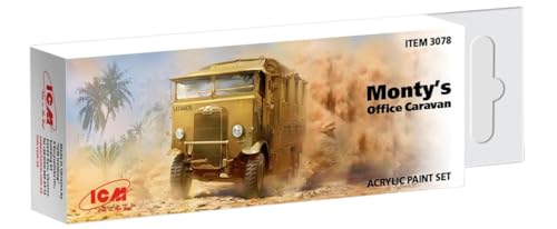 Icm - Acrilico Paint Set For Monty'S Office Caravan |Icm|3078| Modello Char Promo