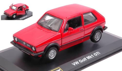 Burago Bu43205R Vw Golf Gti V Serie 2005 Red 1:32 Modellino Die Cast Model
