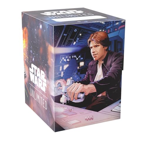 Gamegenic - Star Wars Unlimited Soft Crate - Full-Color Printed & Officially Licensed Durable Deck Box, Holds 60 Double-Sleeved Cards, Perfect For Tcg