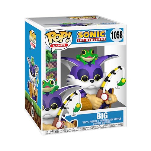 Funko Pop! Super: Sonic - Big The Cat With Froggy - Sonic The Hedgehog - Figura In Vinile Da Collezione - Idea Regalo - Merchandising Ufficiale - Gioc