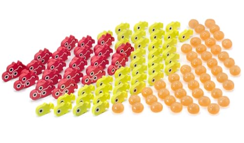 Stonemaier Games: Pacchetto Di Aggiornamento Finspan | Uova Squishy E Gettoni Pesce In Legno | 40 Gettoni Giovani, 20 Gettoni Scuola E 50 Gettoni Per 