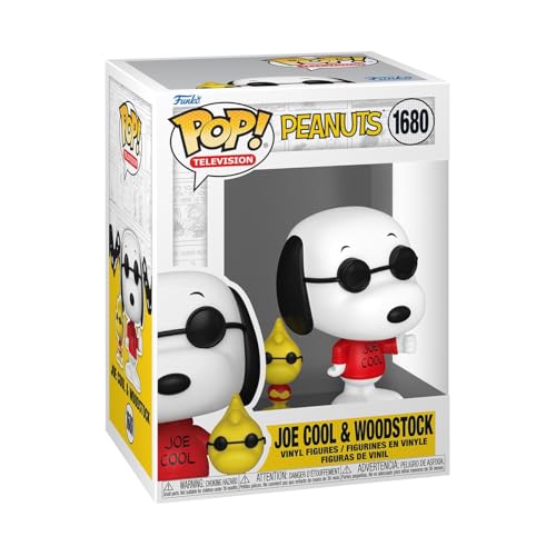 Funko Pop! & Buddy: Peanuts - Joe Cool With Wdstk - Classic Peanuts - Figura In Vinile Da Collezione - Idea Regalo - Merchandising Ufficiale - Giocatt