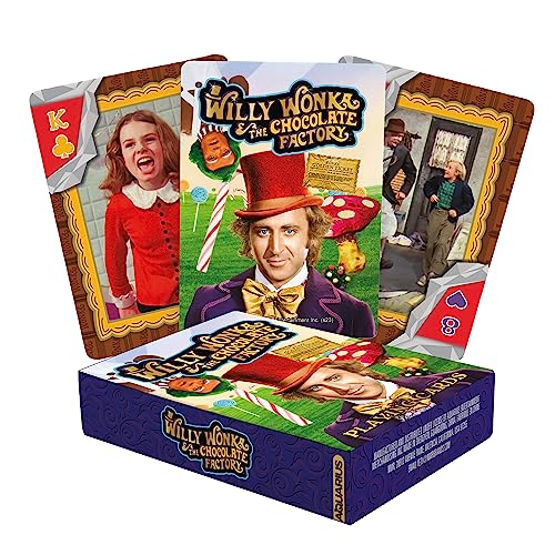 Aquarius Willy Wonka - Carte Da Gioco - Willy Wonka Temi Deck Di Carte Per I Tuoi Giochi Di Carte Preferiti, Licenza Ufficiale