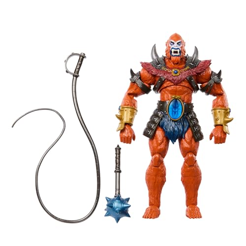 Masters Of The Universe Masterverse - Beast-Man, Action Figure Malvagia New Eternia Seguace Di Skeletor Con 30 Punti D'Articolazione, Giocattolo Per B