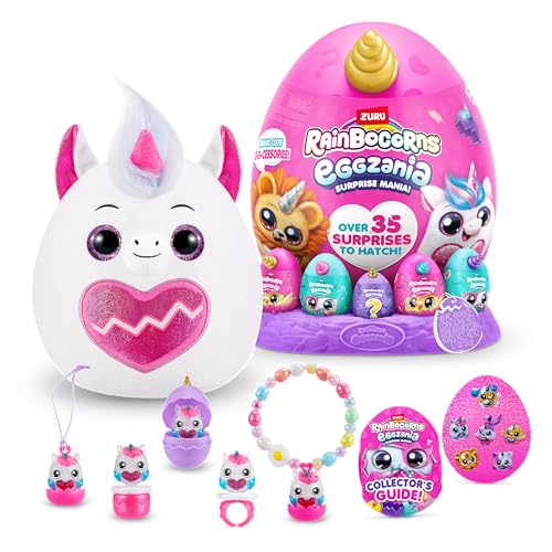 Rainbocorns Eggzania Surprise Mania, Unicorno Animale Di Peluches Da Collezione A Sorpresa, Colore, 9258B-S002