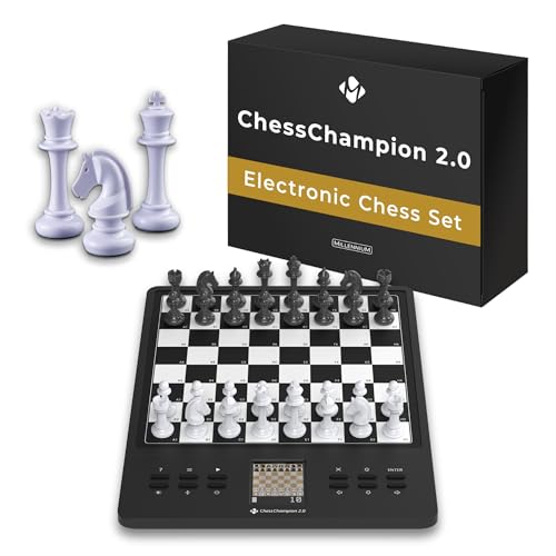 Millennium M808 Chesschampion 2.0: Il Tuo Allenatore Di Scacchi Intelligente Con Suggerimenti, Suggerimenti Di Treno E Mini-Giochi, Perfetto Per Princ