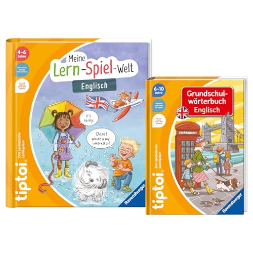 Tiptoi Grundschulwörterbuch Englisch Und Wir Lernen Englisch - Set - 9120055082637 By