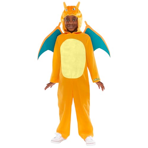 Amscan 9918507 - Costume Ufficiale Pokémon Charizard, Unisex, Per Bambini, Età: 4-6 Anni