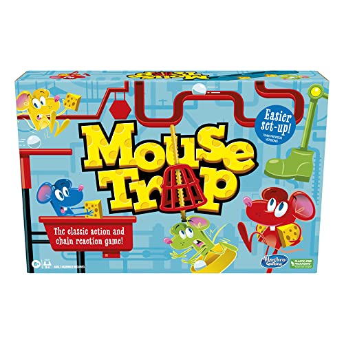 Hasbro Gaming Gioco Da Tavolo Per Mouse Trap Per Bambini Dai 6 Anni In Su, Classico, 2-4 Giocatori, Con Configurazione Più Facile Rispetto Alle Versio