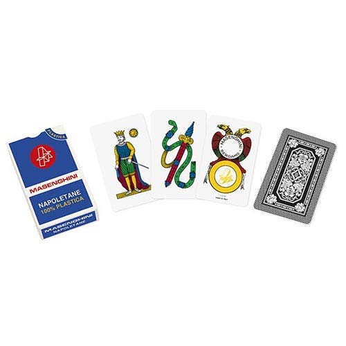 Solomagia Mazzo Di Carte Napoletane Masenghini Plastica Ast. Blu