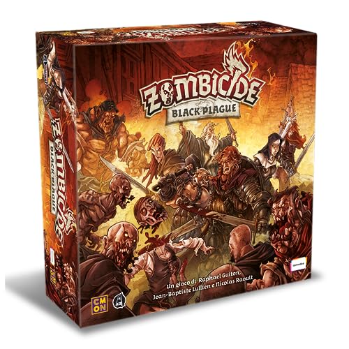 Asmodee Zombicide: Black Plague, Gioco Da Tavolo Collaborativo, 1-6 Giocatori, 14+ Anni, Edizione In Italiano