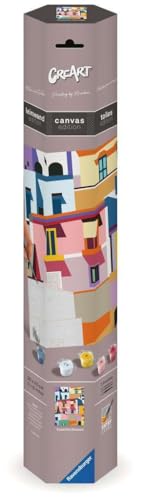 Ravensburger Creart 25527-Dipingere Con I Numeri, Case Colorate, Dai 14 Anni In Su, Per Principianti, 25527