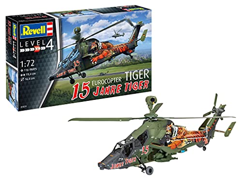 Revell 03839 Eurocopter - Kit Modello Originale Tiger, 15 Anni, Non Verniciato