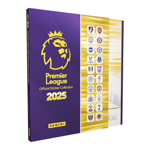 Collezione Ufficiale Di Adesivi Premier League 2025, Raccoglitore Con Copertina Rigida