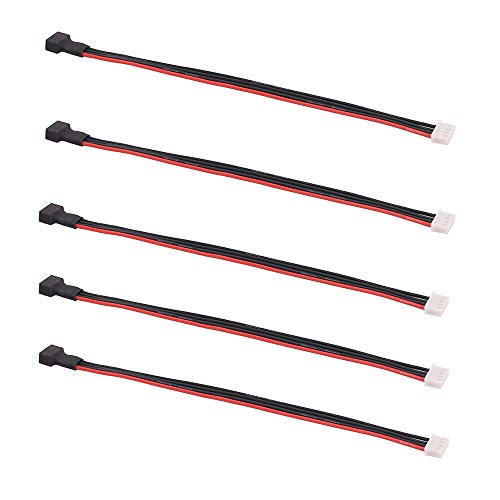 Olirc 5 Pezzi Jst-Xh 3S 20Cm 22Awg Lipo Equilibrio Filo Estensione Silicone Cavo Condurre Per Rc Batterie Carica (133-10)