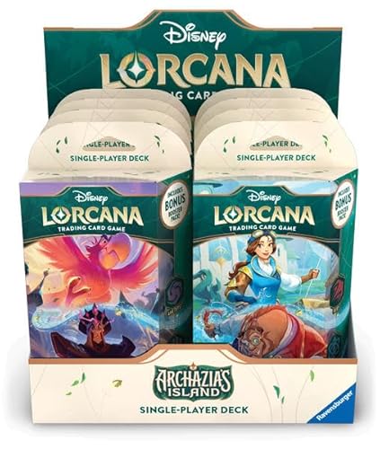 Ravensburger- Disney Lorcana Trading Card Game: Set 7 – Display Con 8 Mazzi Starter (Inglese), 11098543