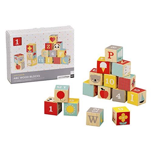 Petit Collage Ptc314 Abc - Blocchi Per Legno, Multiplo