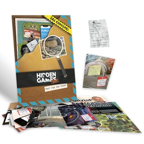 Hidden Games Scena Del Crimine - Reif Für Die Insel - Tedesco - Gioco Realistico Di Crimine, Emozionante Gioco Di Detective, Escape Room Gioco