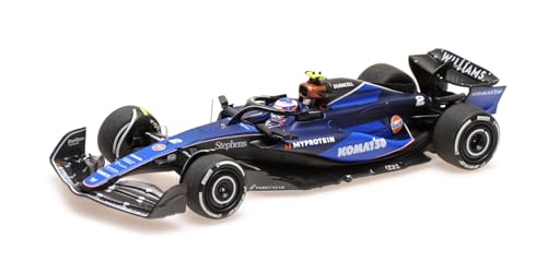 Minichamps 417240102 - Williams Racing Fw46 Logan Sargeant 2024 - Scala 1/43 - Auto In Miniatura Da Collezione