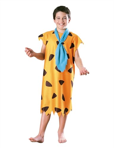 Rubies Costume Fred Flinstones Per Bambino, Tunica E Cravatta, Licenza Ufficiale The Flinstones, Gli Antenati Per Carnevale, Feste E Cosplay