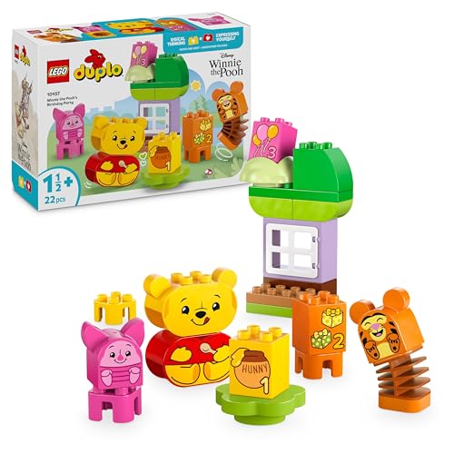 Lego Duplo | Disney Festa Di Compleanno Di Winnie The Pooh - Giocattolo Educativo Con Personaggi Con Doppio Volto E Casa Sull'Albero, Giochi Didattici