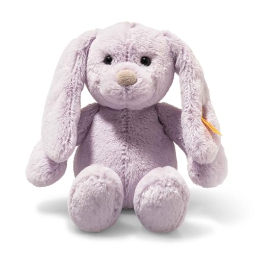 Steiff Tilda - Peluche A Forma Di Coniglio, 20 Cm, Colore: Viola, Con Orecchie Pieghevoli, Soft Cuddly Friends, Morbido Peluche Per Coccole E Giocare,