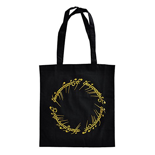 Herr Der Ringe Borsa Il Signore Degli Anelli L'Unico Anello - Cotone - Nero