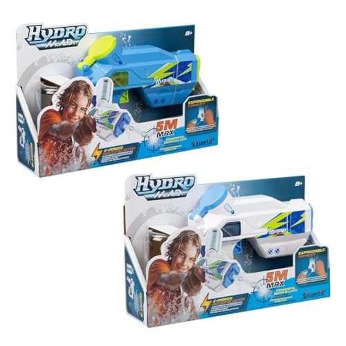 Hydro M.A.D. Mini Blaster, Mini Pistola Ad Acqua Con Serbatoio Interno Ed Extra Serbatoio Da 200 Ml