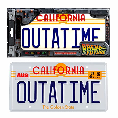 Back To The Future - ´Outatime´ License Plate Replica - Doctor Collector