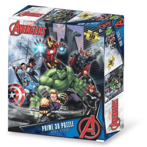 Grandi Giochi Avengers Puzzle Lenticolare Orizzontale, Con 500 Pezzi Inclusi E Confezione Con Effetto 3D Pua03000