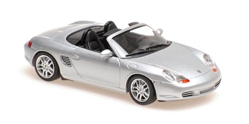Minichamps Porsche Boxster S Silver Metallic 2002 - Scala 1/43 - Modellino Da Collezione Per Adulti, Collezionisti Di Auto, Unisex
