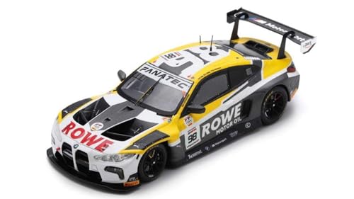Modellino In Scala Spark Model Compatibile Con Bmw M4 Gt3 N.98 Winner 24 H Spa 2023 Eng-Wittmann-Yelloly 1:43 Model Scale 43Spa2023 241217