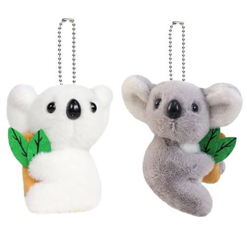 Ofkafezv Portachiavi Di Peluche Koala, 2 Pezzi Portachiavi Koala Peluche Portachiavi Koala Peluchetti Bambini, Portachiavi Cartone Animato Idee Per Bo