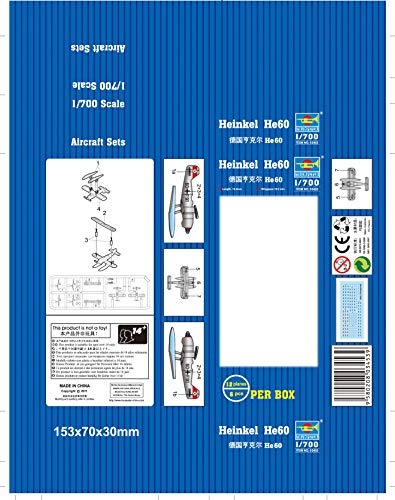 Modellino Aereo Heinkel He60 Scala 1: 700