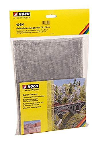 Noch Paesaggistica Aluminum Wire Mesh 50 X 75 Cm, Piegato In Borsa