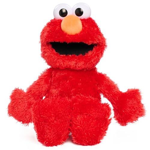 Just Play Peluche Tickle Me Elmo Sesame Steet Da 34,3 Cm, Ride, Si Muove E Ridacchia, Rosso, Giocattolo Per Bambini Di 18 Mesi