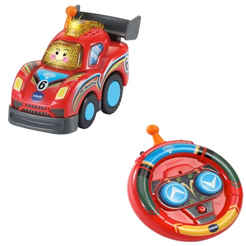 Vtech Baby Tut Tut Baby Flitzer – Rc Racing Flitzer – Auto Giocattolo Telecomandata Con Tasti Luminosi E Azione, Musica, Set Emozionanti E Suoni – Per