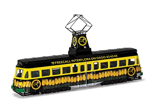 Corgi Diecast-Spazzola Railcoach Modello Pressofuso, Vagone Ferroviario Brush, Blackpool Transport/Interflora, Colore Nero/Giallo, Taglia Unica, Om440